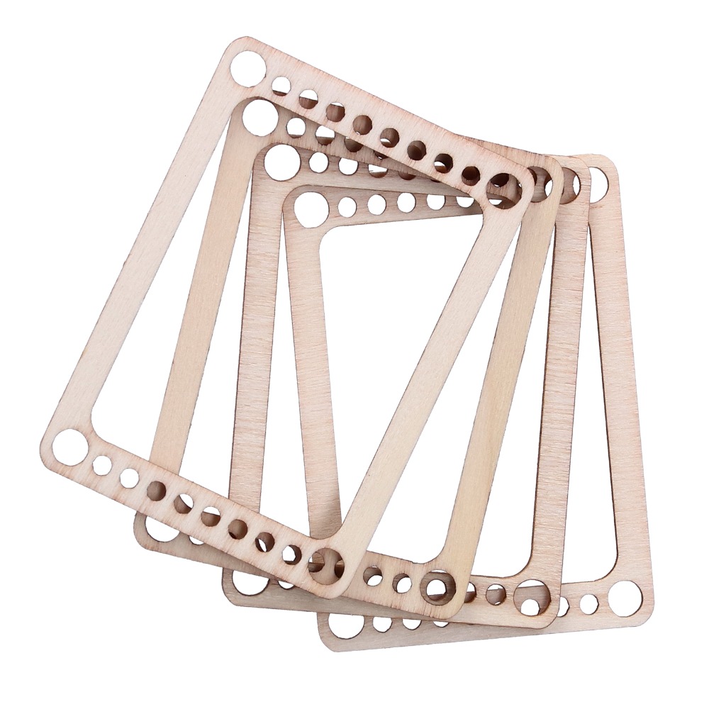 Loom Weaving Frame - 4-teiliges praktisches Holz-Weberahmen-Set in Mini-Größe, hellbraun,
