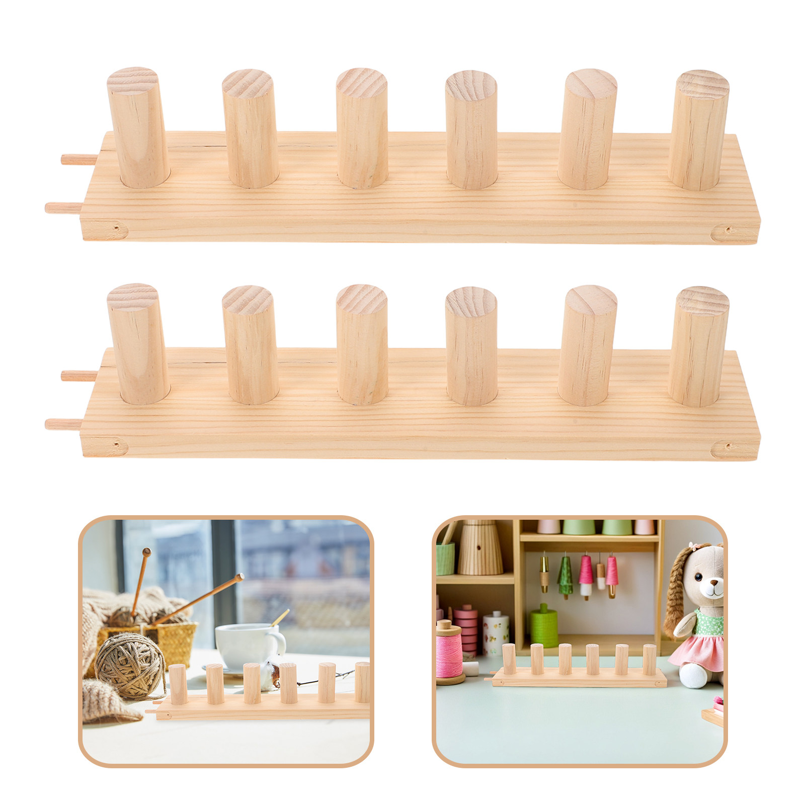 Loom Weaving Frame - Holz-Strickrahmen für Deckenherstellung, 3-in-1 Modulares Werkzeug
