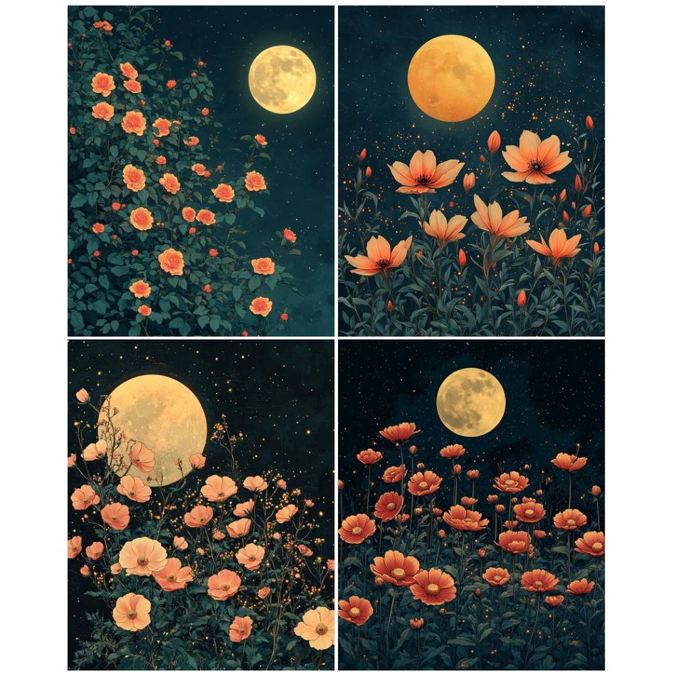 Art Craft Ideas For Adults - CHENISTORY Blumen-Diamantmalerei-Sets für Erwachsene, DIY-Idee, Landschafts-Diamantkunst