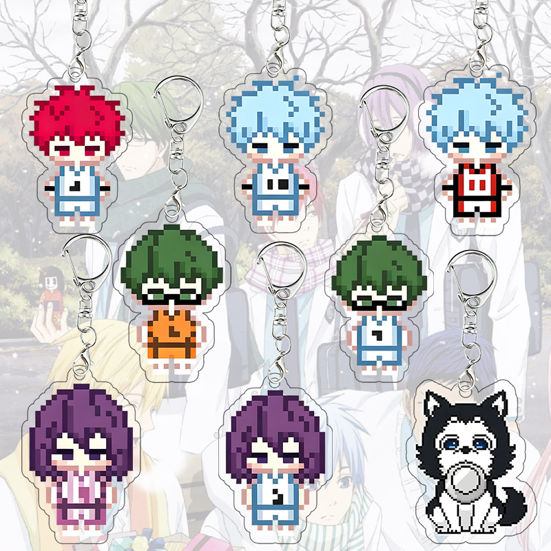 Art Craft Gifts - Kuroko's Basketball Pixel-Art Acryl-Schlüsselanhänger Seijuro Akashi