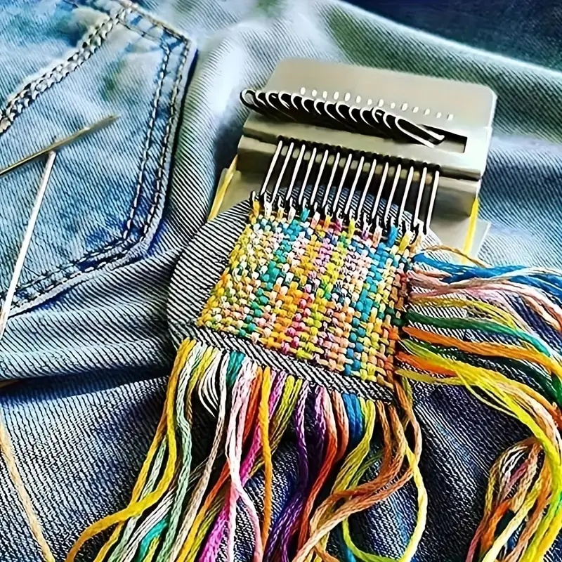 Loom Weaving Frame - Kleiner Webstuhl, Holzwebstuhl, Webrahmen, Ausbesserung, DIY,