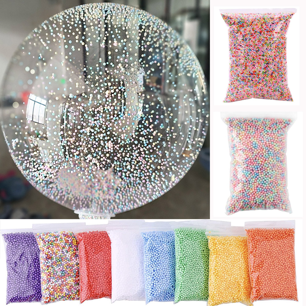 Art Craft Birthday Party - 10g 2,5-3mm Schaumstoffperlen Bunte Styroporkugeln Schaumstoffbälle