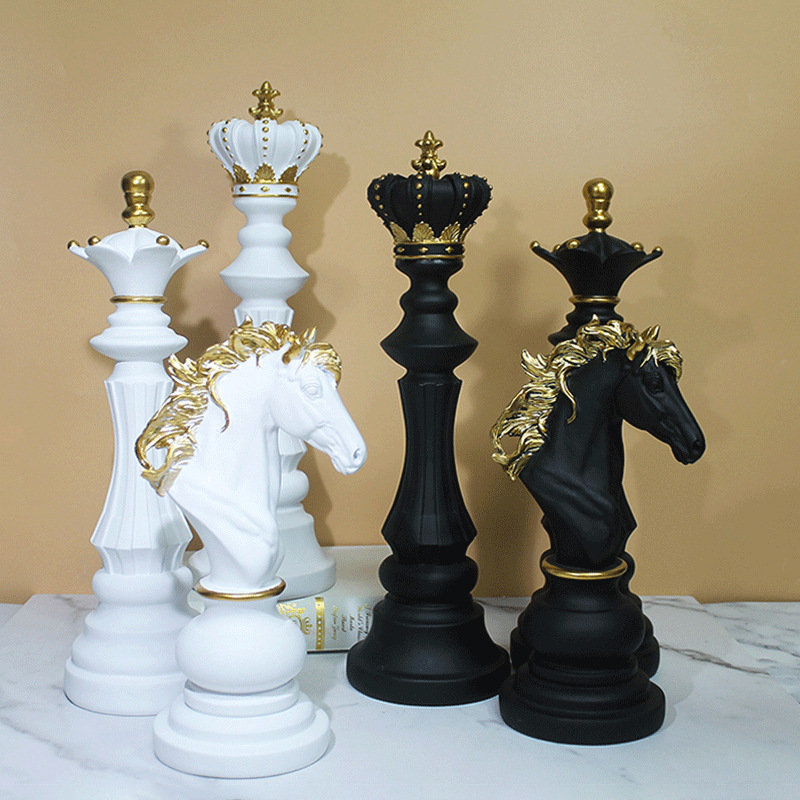 Queen Art Craft - Schach Tisch Ornamente Schach König Krieg