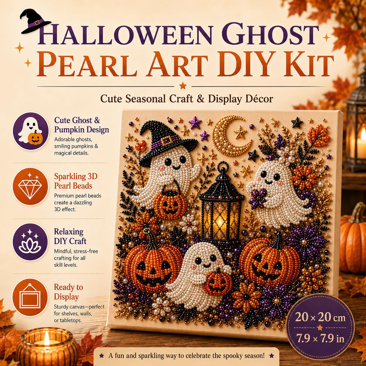Halloween Geister-Perlen-Kunst – Art Craft For Adults Bewertung und Preis
