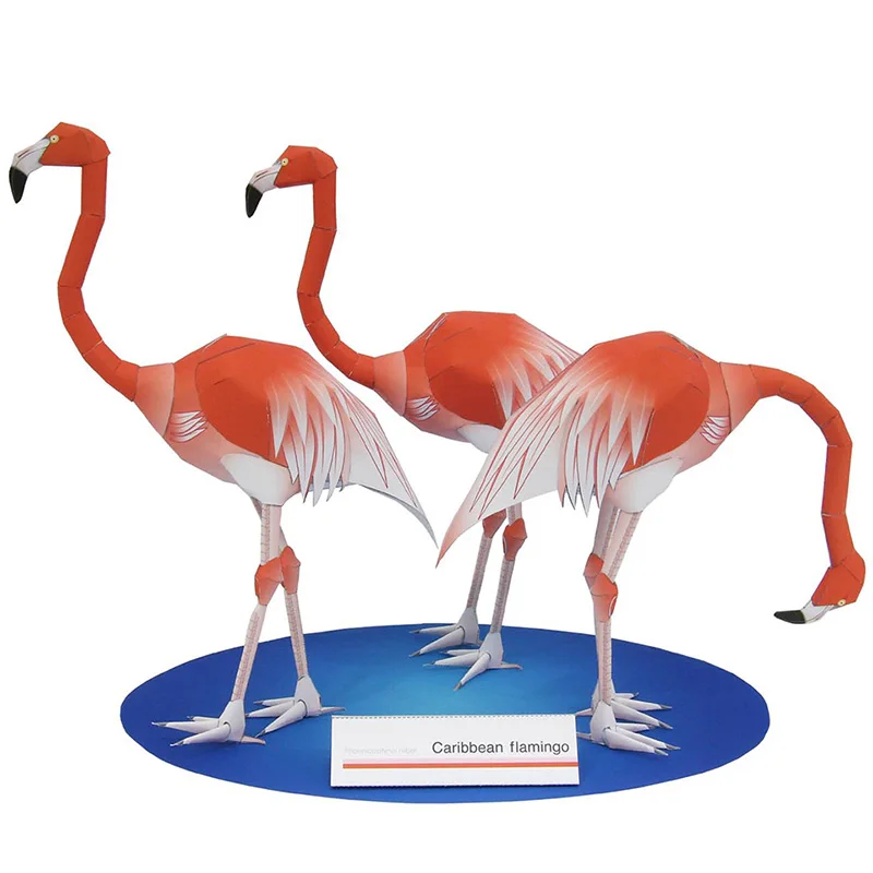 Karibik Flamingo Falten Drei V – Art Craft Cardboard Bewertung und Preis