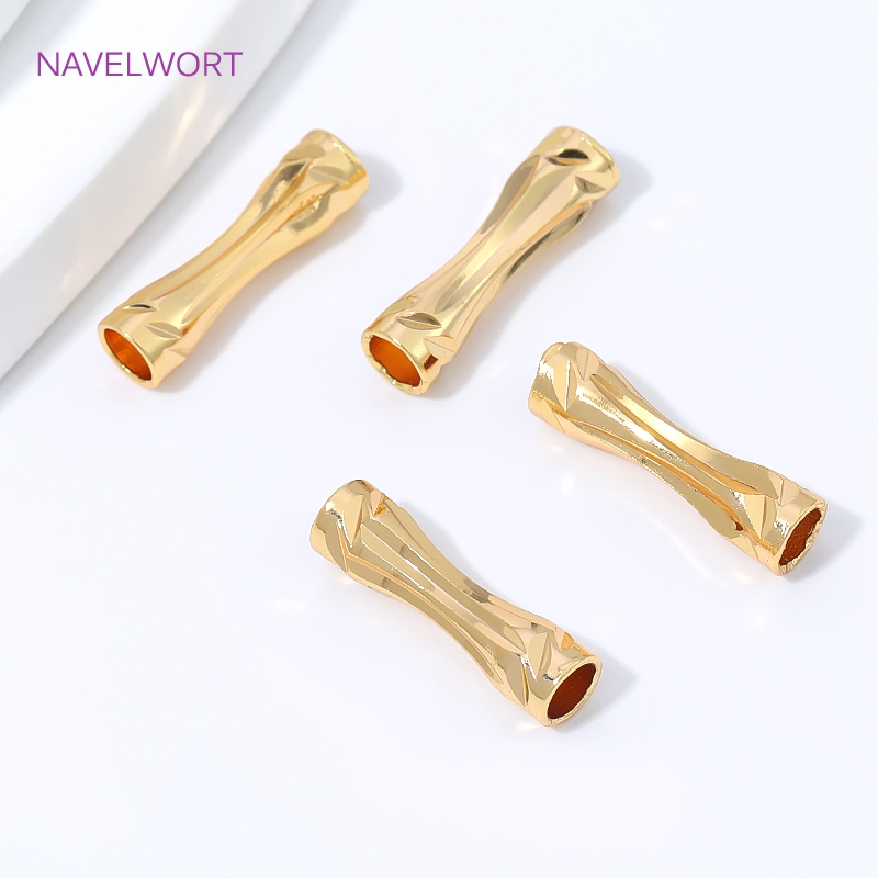 18K vergoldete facettierte Röh – Art Craft Activity Bewertung und Preis