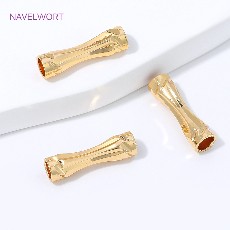 18K vergoldete facettierte Röh – Art Craft Activity Bewertung und Preis