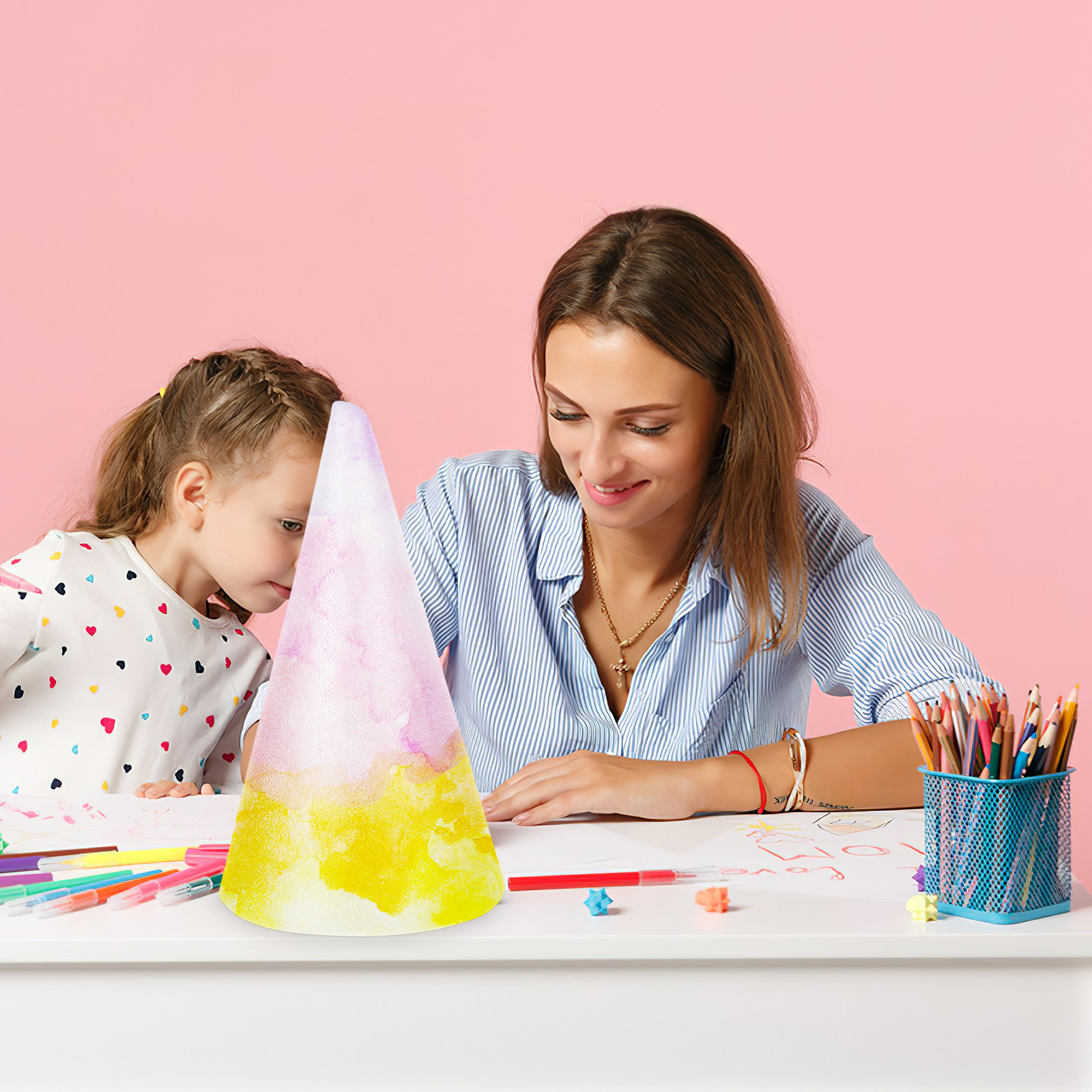 Kleine Bastelkegel aus Polysty – Art Craft School Bewertung und Preis