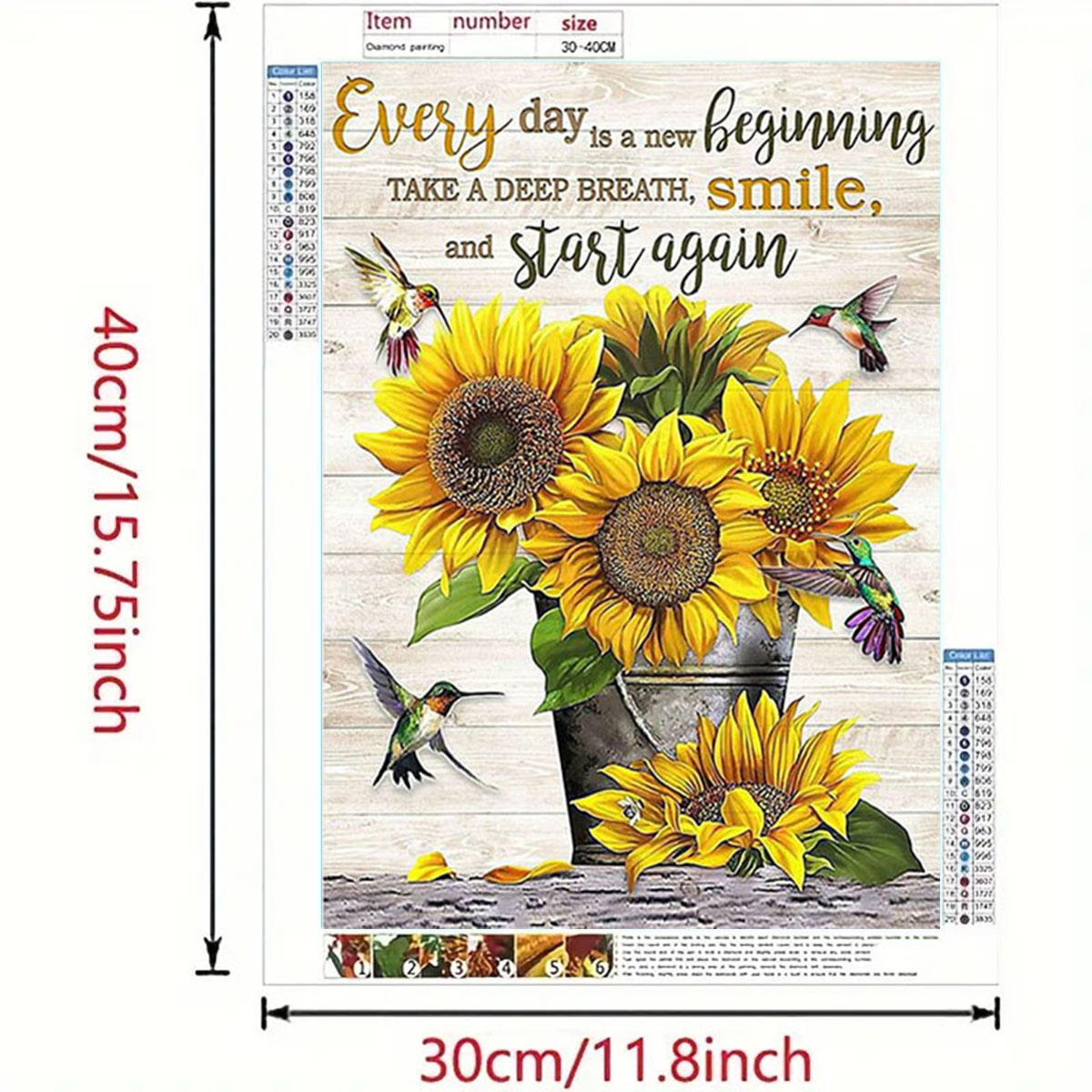Ein Sonnenblumen-Diamant-Gemäl – Art Craft For Adults Bewertung und Preis
