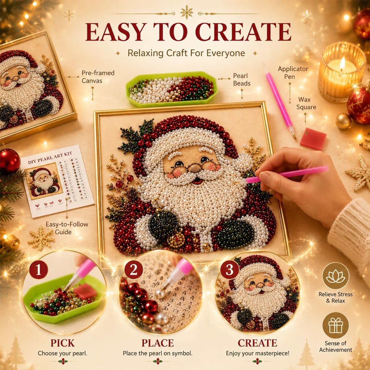 DIY Weihnachts-Perlen-Diamant- – Art Craft For Adults Bewertung und Preis