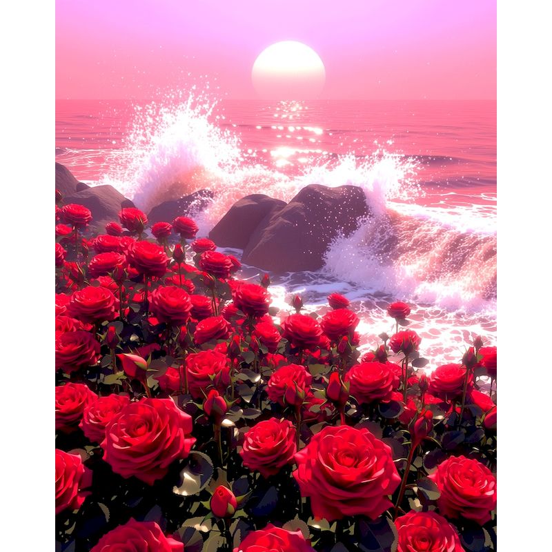 GATYZTORY Seaside Rose Malen n – Art Craft Ideas For Adults Bewertung und Preis