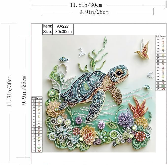 Meeresschildkröten-Diamantmale – Art Craft For Adults Bewertung und Preis