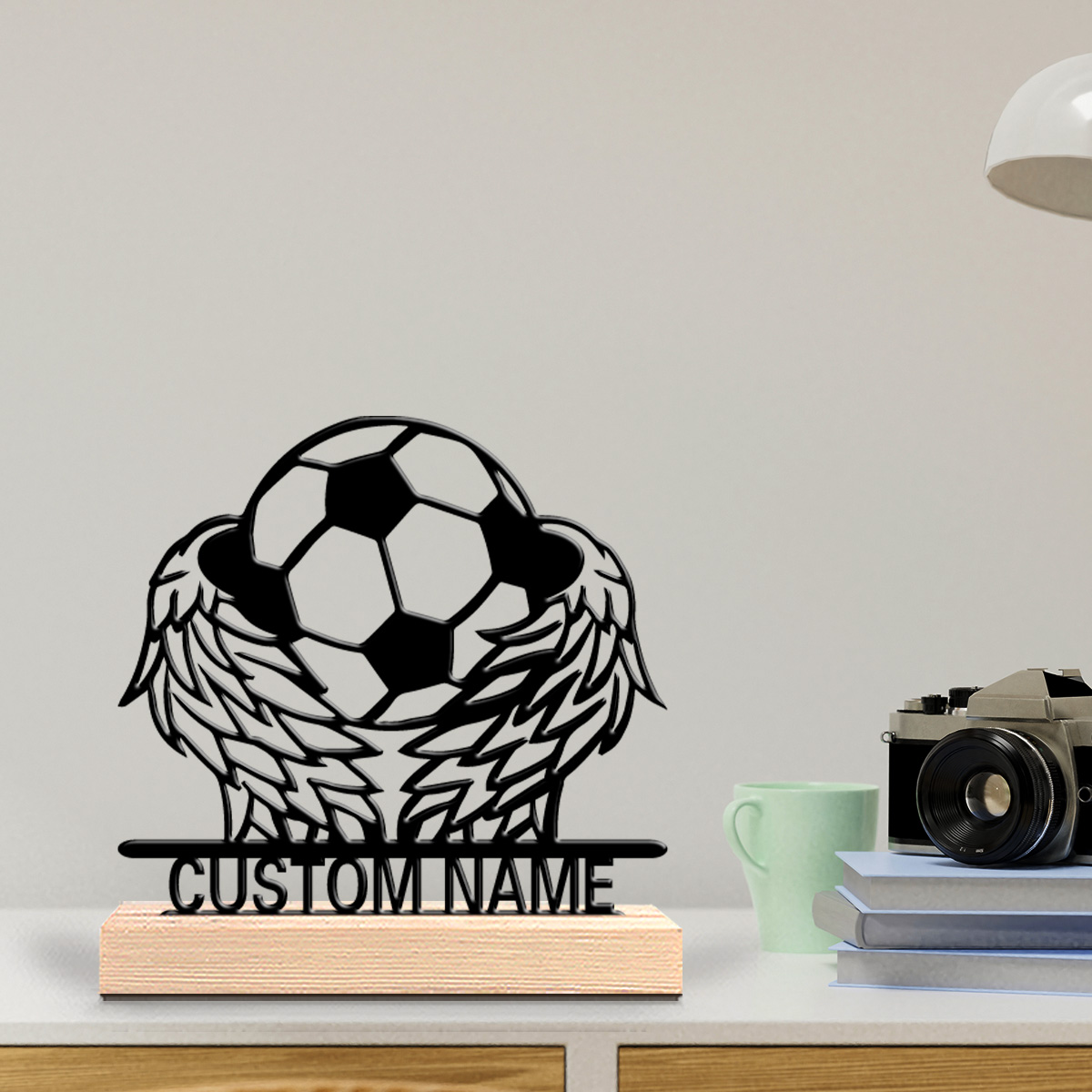 1 Stück Flügelfußball-Blechsta – Art Craft Gifts Bewertung und Preis