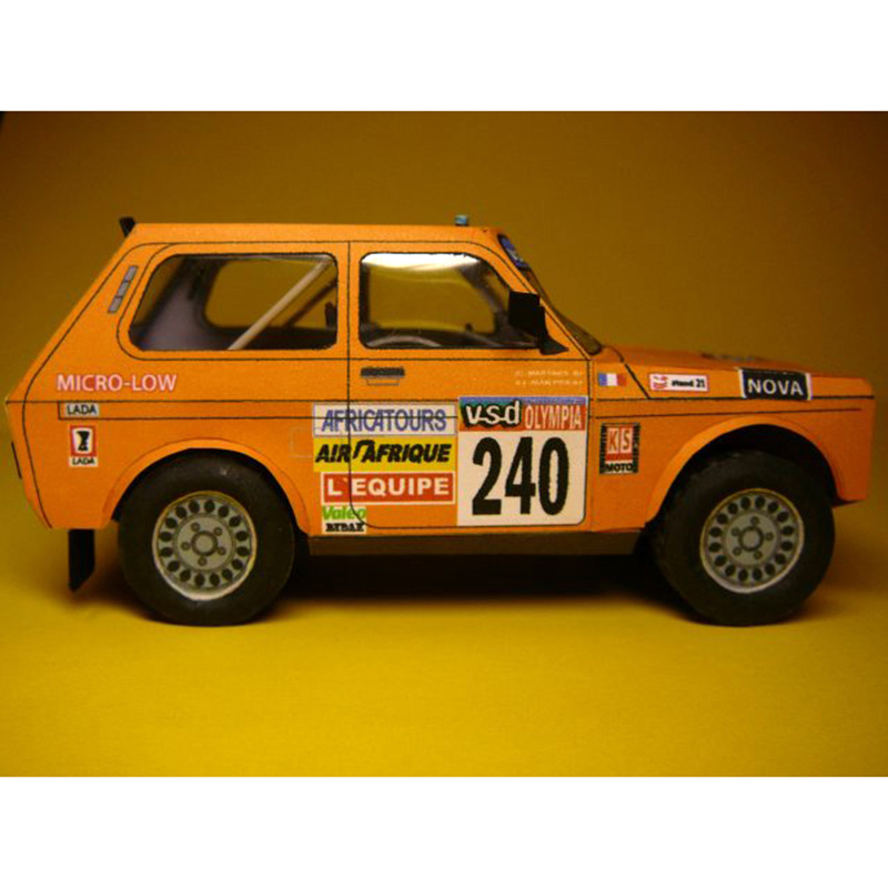 LADA NIVA 1985 1:32 Dakar Rall – Art Craft Cardboard Bewertung und Preis