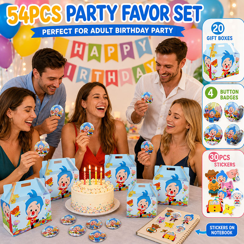 Clown-Cartoon-Muster Papierbox – Art Craft Birthday Party Bewertung und Preis