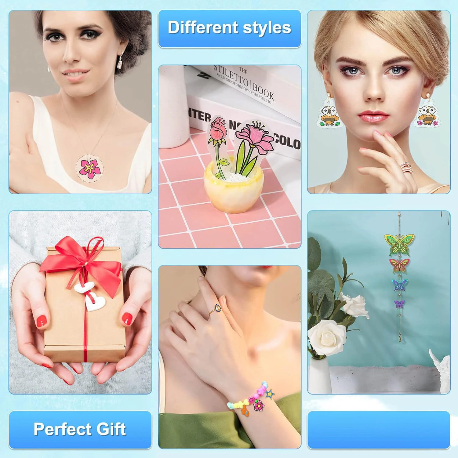 5–10 Stück Schrumpfplastikböge – Art Craft Birthday Party Bewertung und Preis