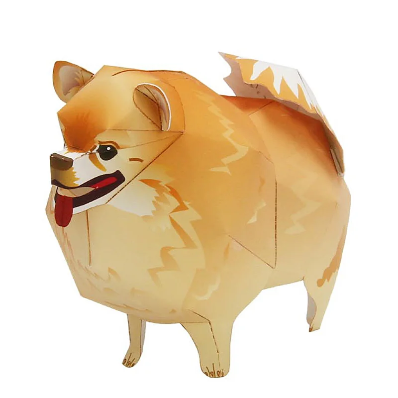 Pomeranian Hund Falten Origami – Art Craft Cardboard Bewertung und Preis