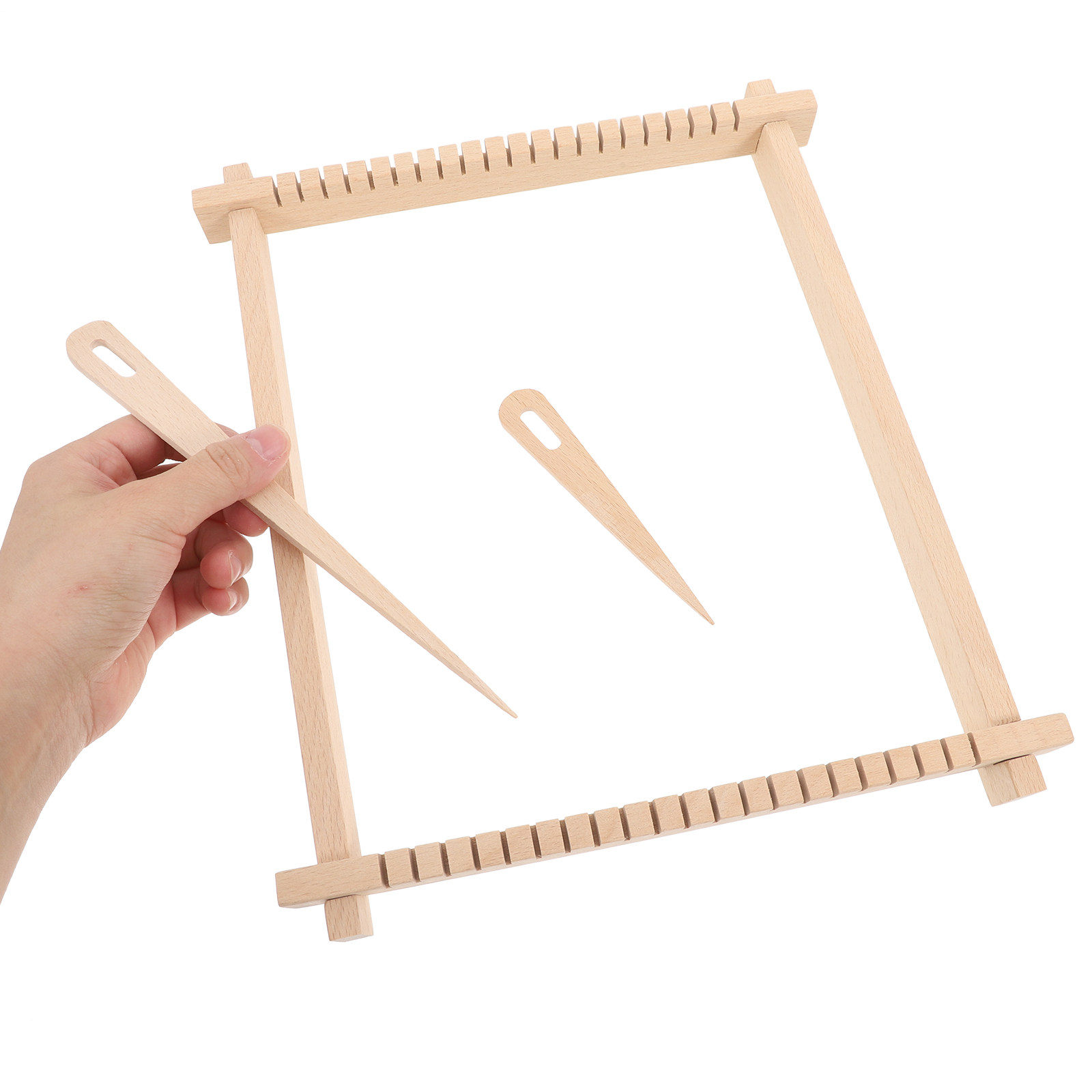1 Set Holzrahmen-Webe-Set für  – Loom Weaving Frame Bewertung und Preis