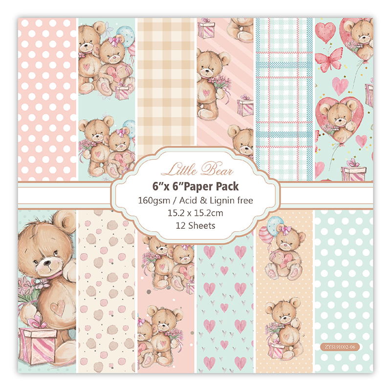 12 blätter wenig bär Scrapbook – Art Craft Birthday Party Bewertung und Preis
