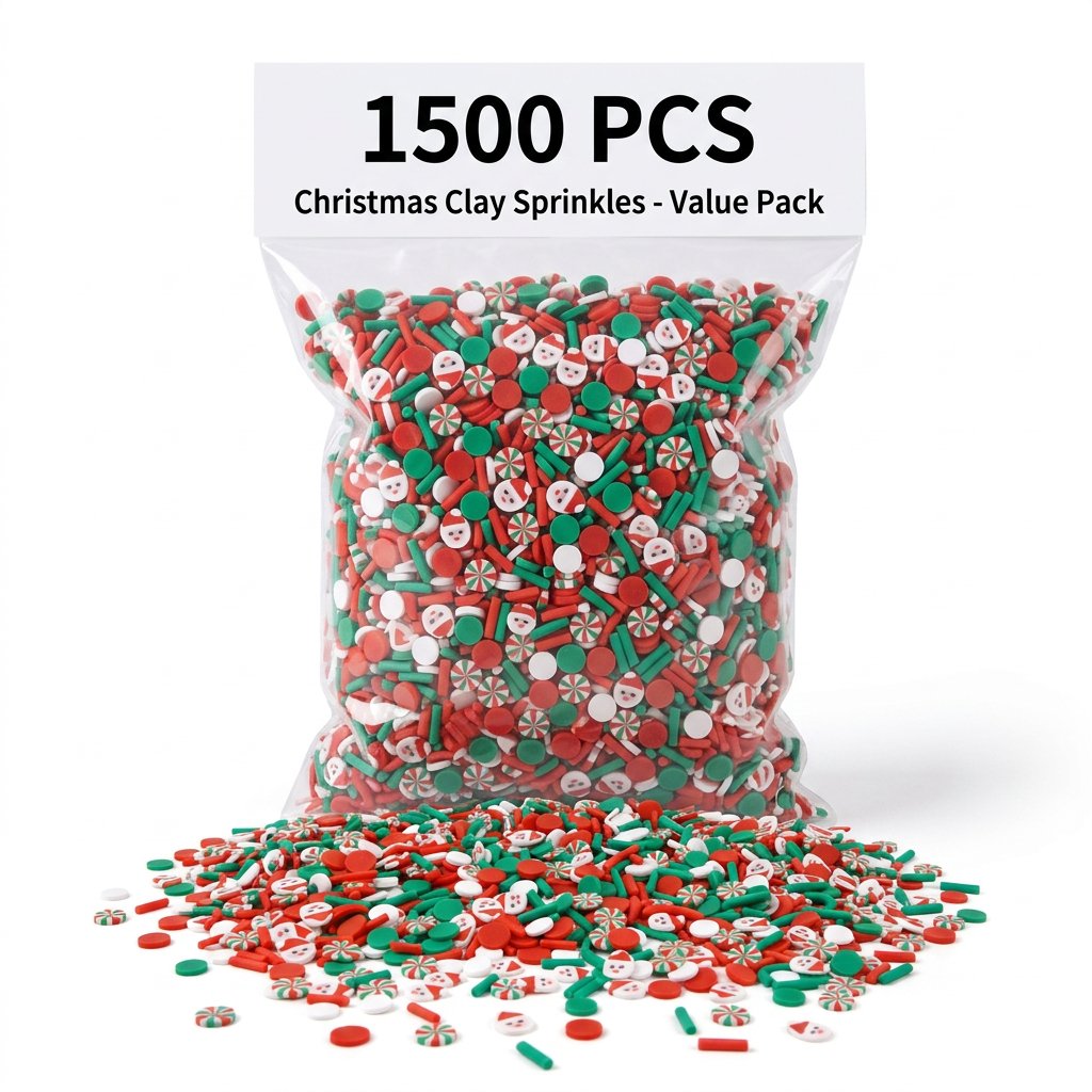1500 Stück Weihnachts-Clay-Spr – Art Craft Birthday Party Bewertung und Preis