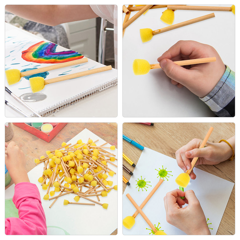 10 Stück Runde Schwammpinsel m – Art Craft School Bewertung und Preis