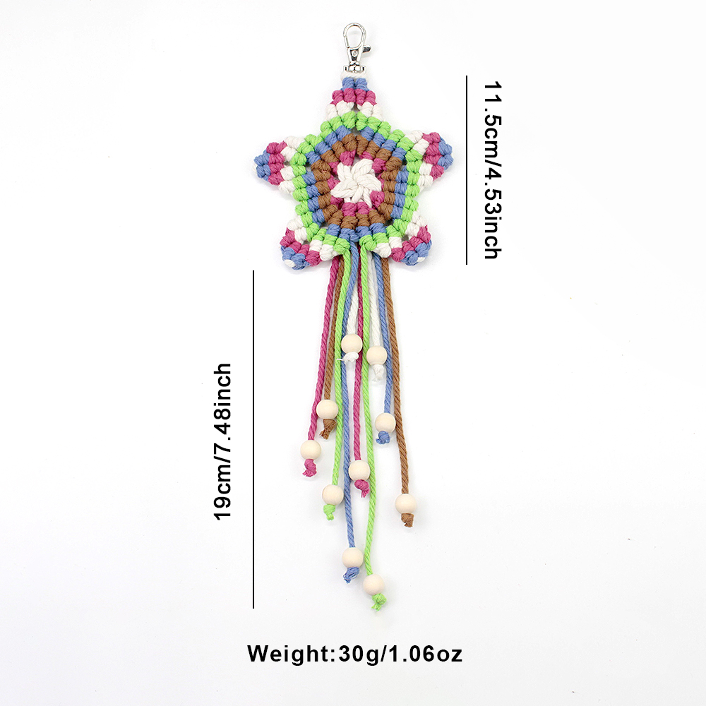 Boho Pentagramm Quasten-Anhäng – Art Craft Activity Bewertung und Preis