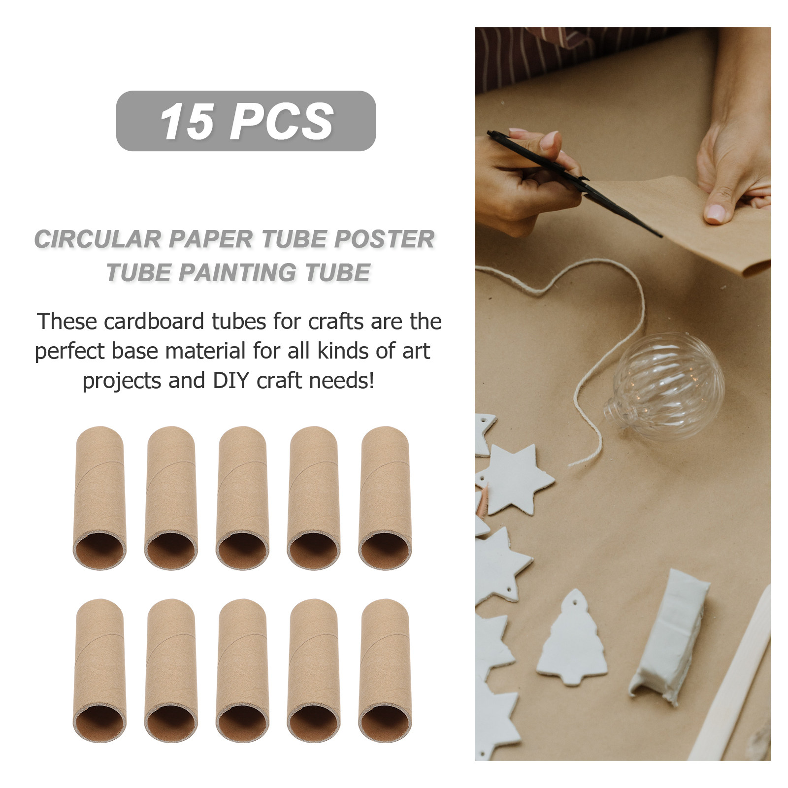 15 Stück Kraftpapierrollen, Ka – Art Craft Cardboard Bewertung und Preis