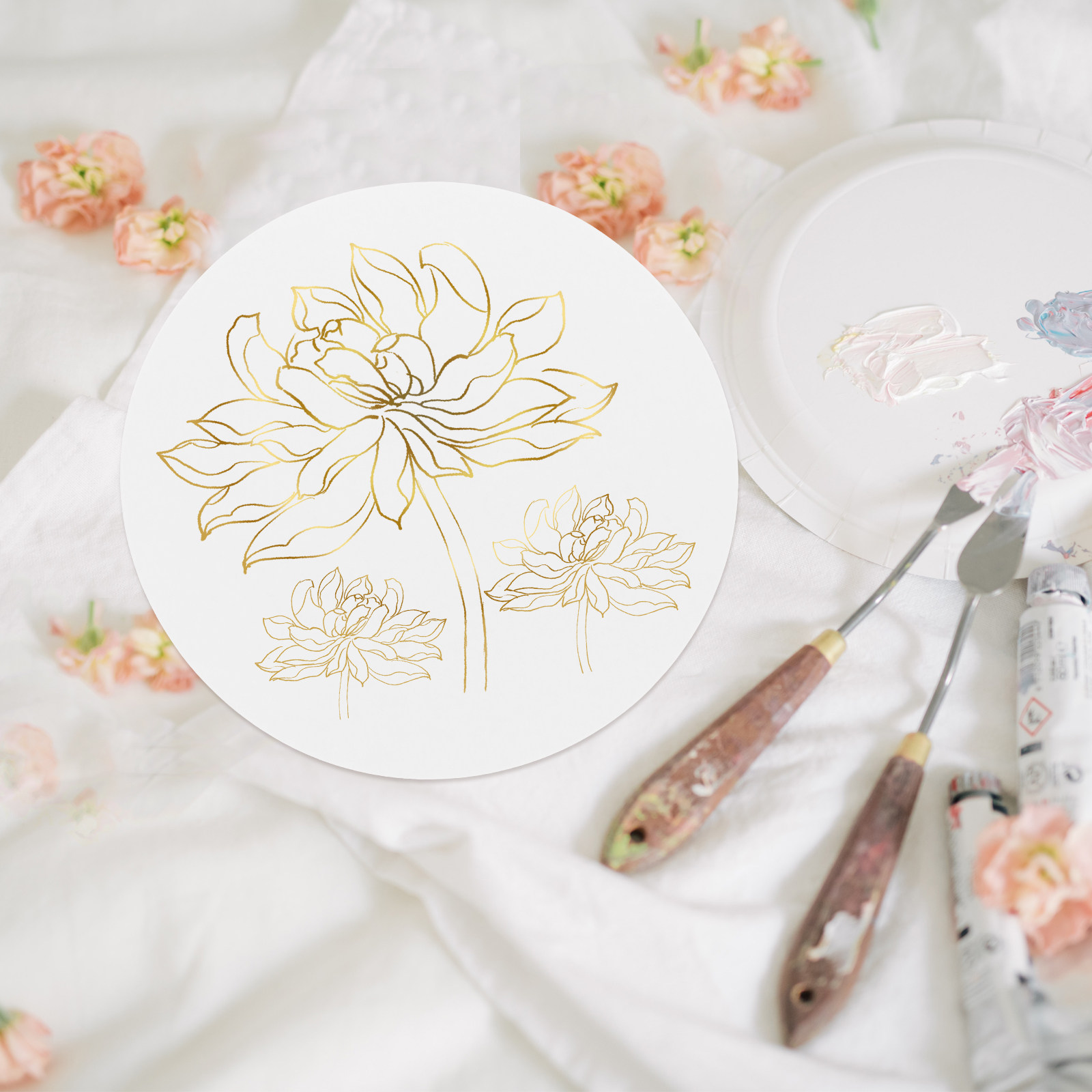 20 Stück Runde Kalligraphie-Ka – Art Craft Cardboard Bewertung und Preis