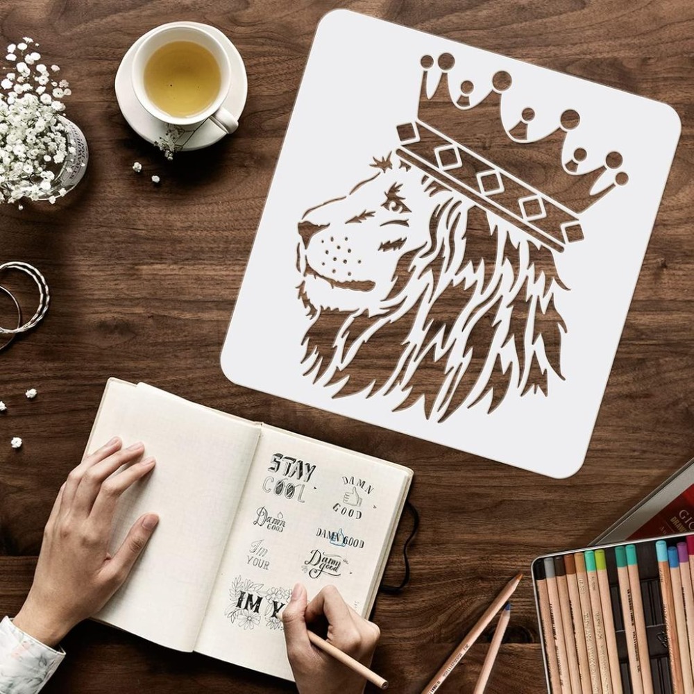 2 Stück Löwen-Schablonen 11,8x – Queen Art Craft Bewertung und Preis